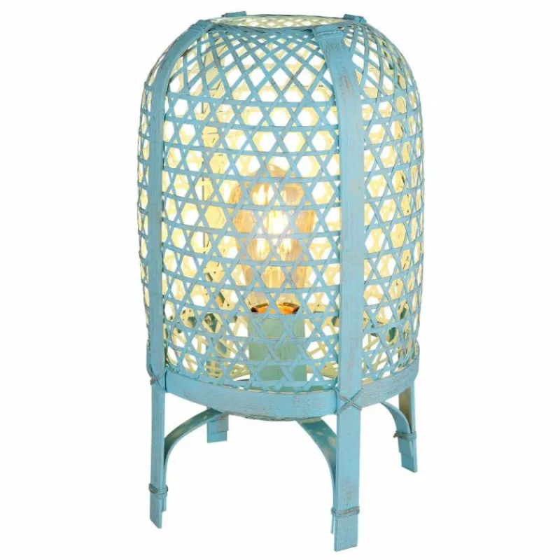 Luminaires Globo Lighting Cairo Lampe à poser Bleu, 1 lumière* Lampes À Poser