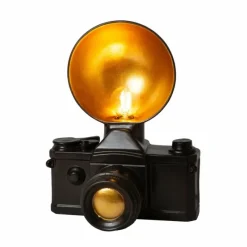 Lampes Dorées-Luminaires Lucide CAMERA Lampe à poser Noir, 1 lumière