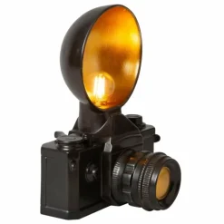 Lampes Dorées-Luminaires Lucide CAMERA Lampe à poser Noir, 1 lumière