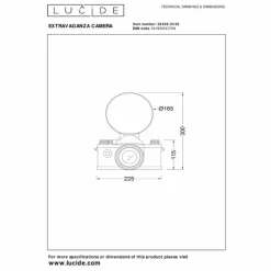 Lampes Dorées-Luminaires Lucide CAMERA Lampe à poser Noir, 1 lumière