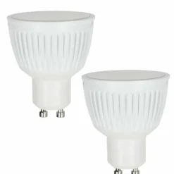 hofstein Candal GU10 LED RGB 6,5 watt 2200-6500 kelvin 345 lumen Lot de 2 avec télécommande