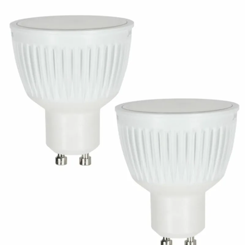 hofstein Candal GU10 LED RGB 6,5 watt 2200-6500 kelvin 345 lumen Lot de 2 avec télécommande