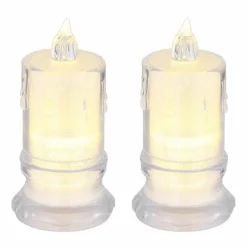 Luminaires Globo Lighting Candle Lampe à poser LED Transparent, 1 lumière* Éclairage Led