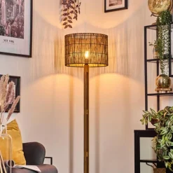 Luminaires Scandinaves-hofstein Cando Lampadaire Brun, Écru, Noir, 1 lumière