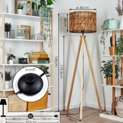 Luminaires Scandinaves-hofstein Cando Lampadaire Écru, 1 lumière