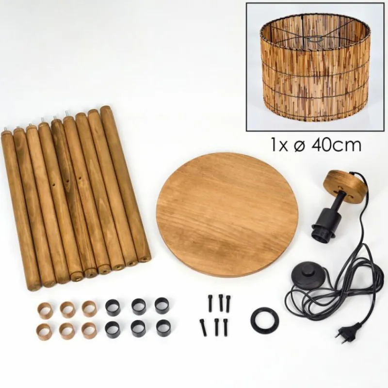 Luminaires Scandinaves-hofstein Cando Lampadaire Écru, 1 lumière