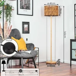 Luminaires Scandinaves-hofstein Cando Lampadaire Écru, 1 lumière