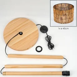 Luminaires Scandinaves-hofstein Cando Lampadaire Écru, 1 lumière