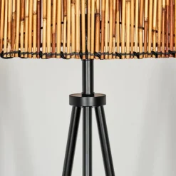 Luminaires Scandinaves-hofstein Cando Lampadaire Écru, Noir, 1 lumière