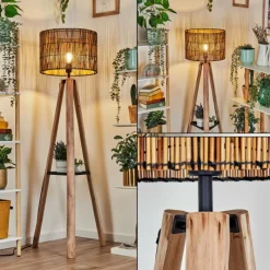 Luminaires Scandinaves-hofstein Cando Lampadaire Écru, Noir, 1 lumière