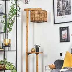 Luminaires Scandinaves-hofstein Cando Lampadaire Écru, Noir, 1 lumière
