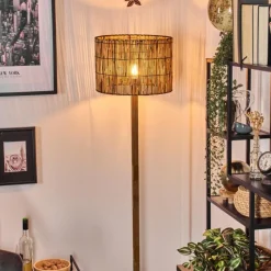 Luminaires Scandinaves-hofstein Cando Lampadaire Écru, Noir, 1 lumière