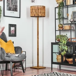 Luminaires Scandinaves-hofstein Cando Lampadaire Écru, Noir, 1 lumière