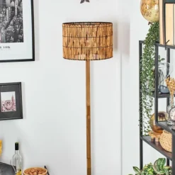 Luminaires Scandinaves-hofstein Cando Lampadaire Écru, Noir, 1 lumière