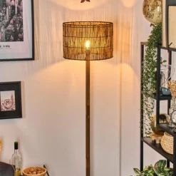 Luminaires Scandinaves-hofstein Cando Lampadaire Écru, Noir, 1 lumière