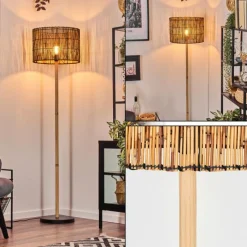 Luminaires Scandinaves-hofstein Cando Lampadaire Écru, Noir, 1 lumière