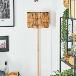 Luminaires Scandinaves-hofstein Cando Lampadaire Écru, Noir, 1 lumière