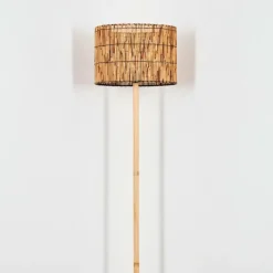 Luminaires Scandinaves-hofstein Cando Lampadaire Écru, Noir, 1 lumière