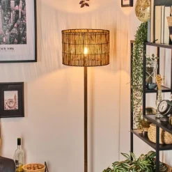 Luminaires Scandinaves-hofstein Cando Lampadaire Écru, Noir, 1 lumière