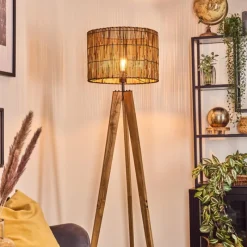 Luminaires Scandinaves-hofstein Cando Lampadaire, Liseuse Écru, Noir, 1 lumière