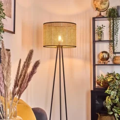 hofstein Cando Lampadaire, Liseuse Noir, 1 lumière