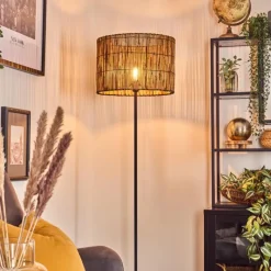 Luminaires Scandinaves-hofstein Cando Lampadaire Noir, 1 lumière