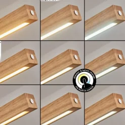 Luminaires Scandinaves-hofstein Carbellino Suspension LED Écru, Noir, 1 lumière