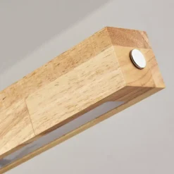 Luminaires Scandinaves-hofstein Carbellino Suspension LED Écru, Noir, 1 lumière