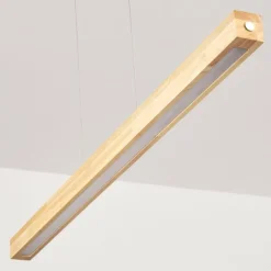 Luminaires Scandinaves-hofstein Carbellino Suspension LED Écru, Noir, 1 lumière