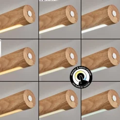 Luminaires Scandinaves-hofstein Carbellino Suspension LED Écru, Noir, 1 lumière