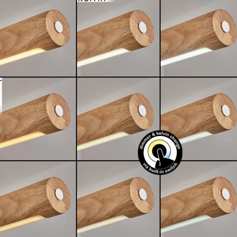 Luminaires Scandinaves-hofstein Carbellino Suspension LED Écru, Noir, 1 lumière