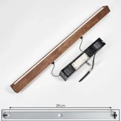 Luminaires Scandinaves-hofstein Carbellino Suspension LED Brun foncé, Noir, 1 lumière