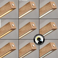 Luminaires Scandinaves-hofstein Carbellino Suspension LED Écru, Noir, 1 lumière