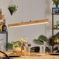 Luminaires Scandinaves-hofstein Carbellino Suspension LED Écru, Noir, 1 lumière