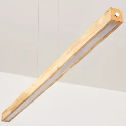 Luminaires Scandinaves-hofstein Carbellino Suspension LED Écru, Noir, 1 lumière