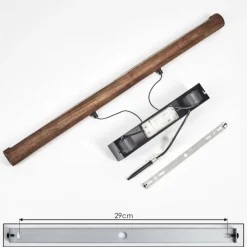 Luminaires Scandinaves-hofstein Carbellino Suspension LED Brun foncé, Noir, 1 lumière