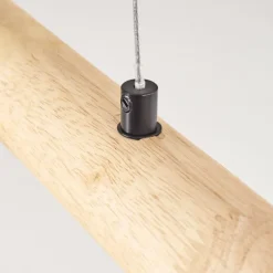 Luminaires Scandinaves-hofstein Carbellino Suspension LED Écru, Noir, 1 lumière