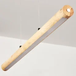 Luminaires Scandinaves-hofstein Carbellino Suspension LED Écru, Noir, 1 lumière