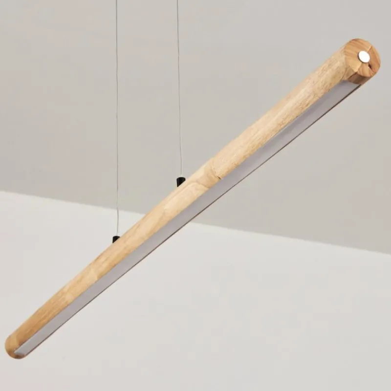 Luminaires Scandinaves-hofstein Carbellino Suspension LED Écru, Noir, 1 lumière