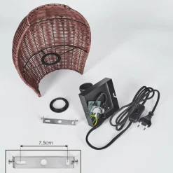 Luminaires Scandinaves-hofstein Cardeira Applique murale Noir, 1 lumière