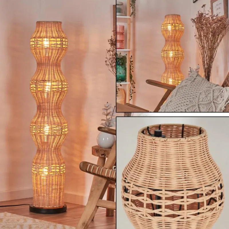 hofstein Cardeira Lampadaire Noir, 4 lumières