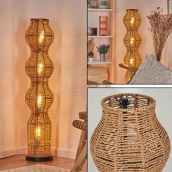 Luminaires Scandinaves-hofstein Cardeira Lampadaire Noir, 4 lumières