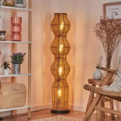 Luminaires Scandinaves-hofstein Cardeira Lampadaire Noir, 4 lumières