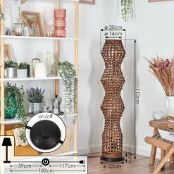 Luminaires Scandinaves-hofstein Cardeira Lampadaire Noir, 4 lumières