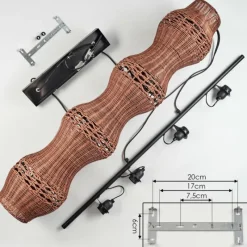 Luminaires Scandinaves-hofstein Cardeira Suspension, Suspension Noir, 4 lumières