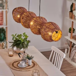 Luminaires Scandinaves-hofstein Cardeira Suspension, Suspension Noir, 4 lumières