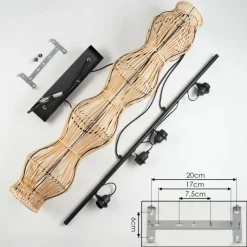 Luminaires Scandinaves-hofstein Cardeira Suspension, Suspension Noir, 4 lumières