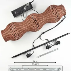 hofstein Cardeira Suspension, Suspension Noir, 3 lumières