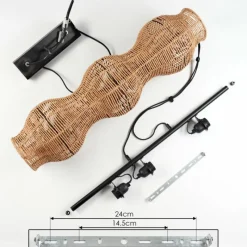 hofstein Cardeira Suspension, Suspension Noir, 3 lumières