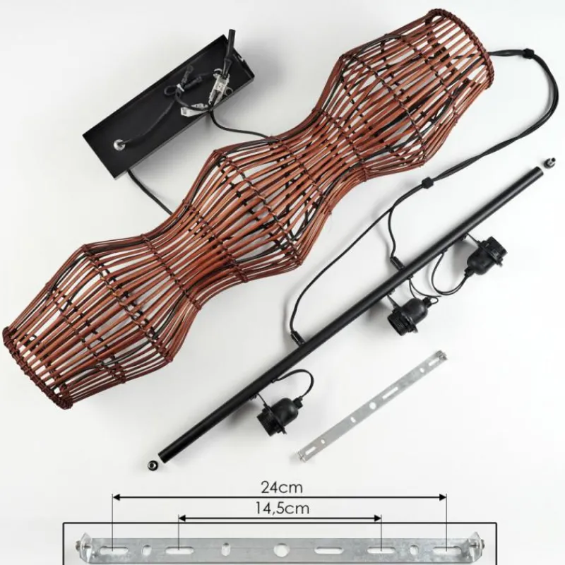 hofstein Cardeira Suspension, Suspension Noir, 3 lumières